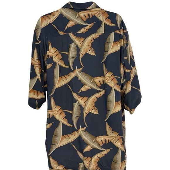 NWT—XL Vintage Thums Up for Him Hawaiian Shirt Short Sleeve Button Down Blue Sum - Picture 6 of 6